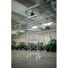 Echafaudage alu pro largeur 0,75 m avec stabilisateurs