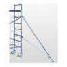 Echafaudage alu pro largeur 0,75 m avec stabilisateurs