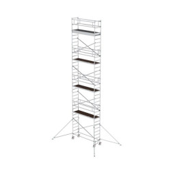 Echafaudage alu pro largeur 0,75 m avec stabilisateurs