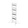 Echafaudage alu pro largeur 0,75 m avec stabilisateurs