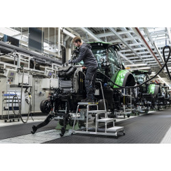 Marchepied aluminium monobloc industriel super-antidérapant R13