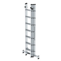 Ensemble échelle transformable 3x2,20 m avec plateau de travail